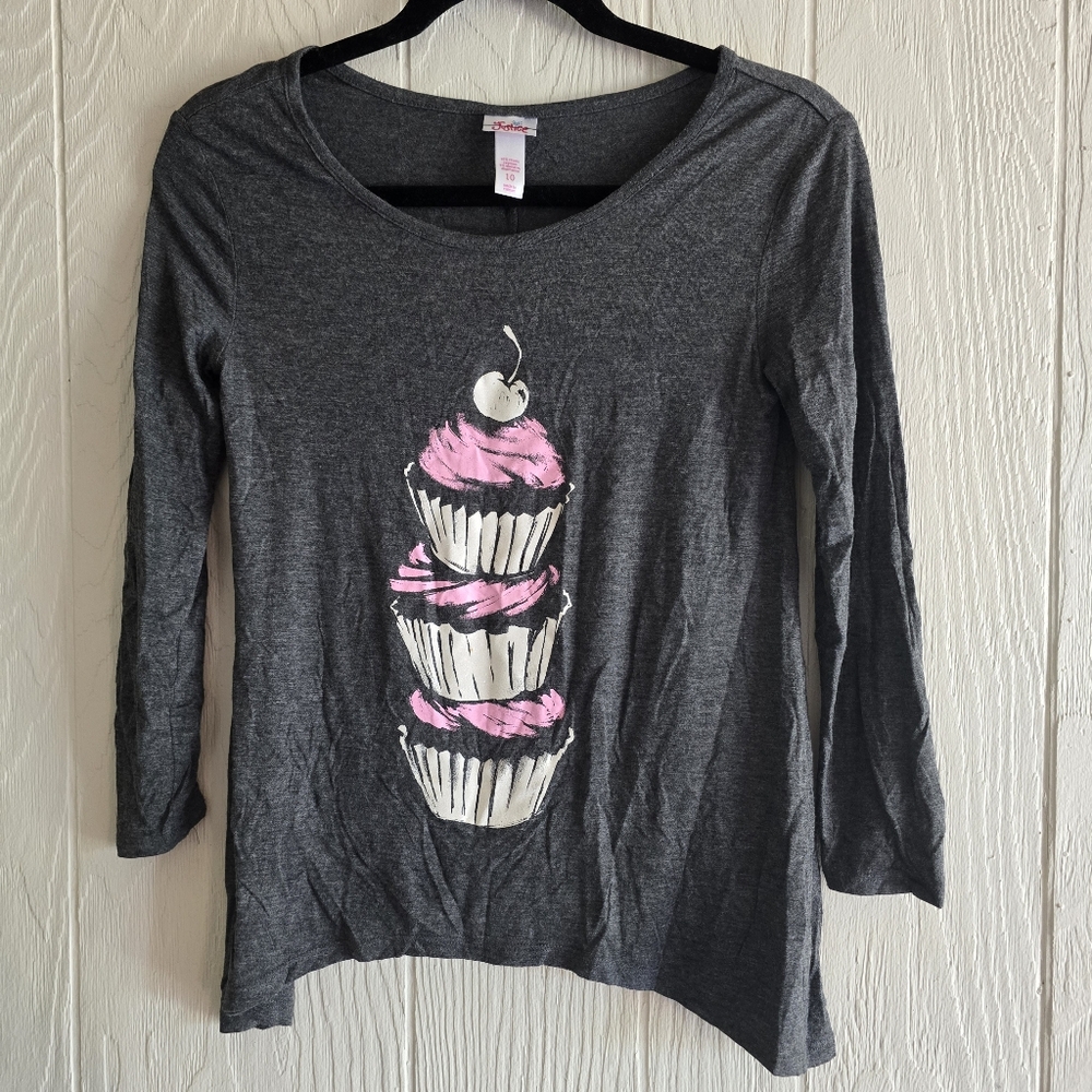 Justice Cupcake Graphic Shirt